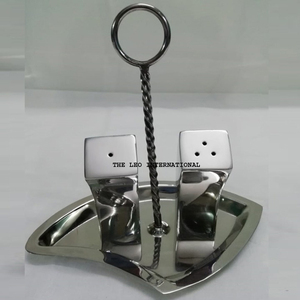 <b>Kitchen</b> Salt Pepper Shaker All Seasonings Use With Luxury Stand Stainless Steel Metal <b>Kitchen</b> <b>Tools</b> & <b>Gadgets</b> - Product Image 1