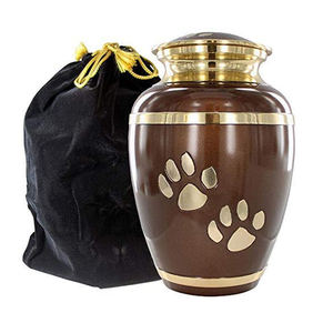 Metal Cremation Urn Copper Color Keepsake Vase Memorial <b>Ashes</b> Container Adult Commemoration Decoration - Product Image 5