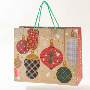 Bolsa de Papel para Compras al por Mayor, Bolsa de Regalo Personalizada OEM con Muestra de Alta Calidad para Días Festivos - Product Image 1