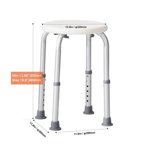 Silla de Ducha Portátil con Altura Ajustable y Agarre Seguro para Personas Mayores y con Discapacidad - Product Image 3