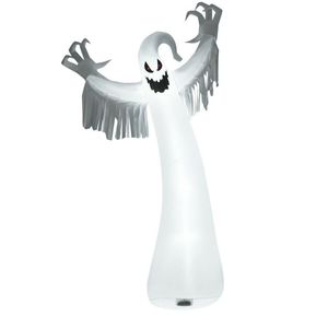 12 Feet Spooky Ghost <b>Inflatable</b> for <b>Halloween</b> Outdoor Holiday Yard Decorations with LED Lights and Blower - Product Image 1