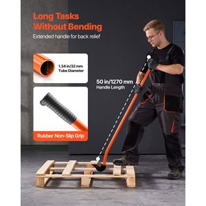 Outil de démontage de planches de terrasse en acier au carbone de 50 pouces, barre de levier robuste, capacité de 2000 lb, pour dégager les terrasses - Product Image 5