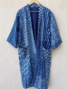 Veste Kimono Vintage Kantha fait à la main Robe de Bohème Vêtements pour femmes Robe pour femmes - Product Image 4