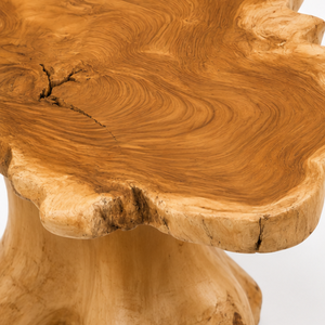 Table basse ARTERRA en teck massif, faite à la main, écologique, facile à nettoyer, durable, moderne, en racine de teck récupérée, pour salon et maison - Product Image 5