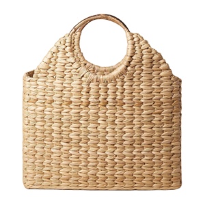 Sac fourre-tout en paille naturelle fait main, sac de plage d'été, vente en gros, écologique, durable, léger, tailles personnalisées 2026 - Product Image 4
