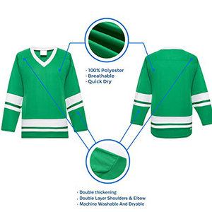 Camiseta de Hockey sobre Hielo Ligera y Transpirable para Hombre, Ropa Deportiva de Secado Rápido para Entrenamiento, Partido, Juego, Competición - Product Image 2