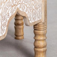 Mesa de Centro de Madera Tallada Vandana Grand Terra (Madera Sólida)