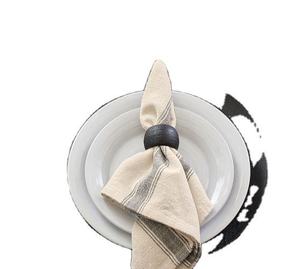 Anneaux de serviette décoratifs en bois pour dîner de mariage, occasions festives, fêtes, boucles de serviette personnalisées faites à la main pour accessoires de table - Product Image 2