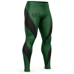 Leggings de sport pour hommes, personnalisés, compressifs, respirants, en tissu extensible, légers, anti-humidité, séchage rapide - Product Image 4