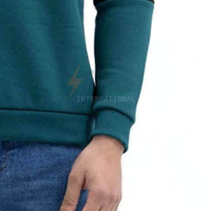 Sweat-shirts pour hommes grande taille à contraste de couleurs, basiques, col rond, vêtements pour hommes - Product Image 6