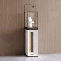 Vitrines à bijoux de luxe haut de gamme, présentoirs à bijoux autoportants avec serrure, comptoir en verre pour bijoux