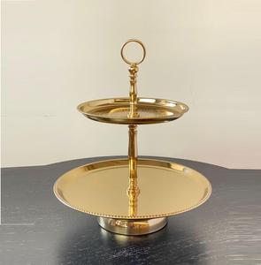 Support à gâteau de luxe en aluminium fait main à 3 niveaux, doré, de haute qualité, pour événements et fêtes, personnalisable, élégant, par CRAFT ASCENT - Product Image 4