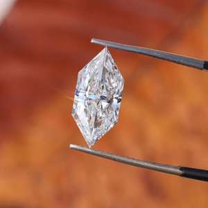 Diamante suelto cultivado en laboratorio, corte marquesa holandesa, blanco VS1, corte excelente para la fabricación de joyas, pendientes y anillos - Product Image 1