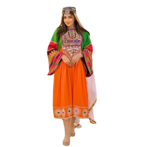 Robe traditionnelle afghane Kuchi, Poshak nomade tribal, robe brodée à la main, mode ethnique vintage afghane, culturelle - Product Image 1