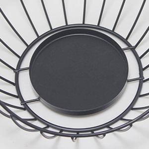 Bougeoir géométrique design ondulé couleur noire photophore OU bougeoir maison gardant fiable qualité bougeoir à vendre - Product Image 4