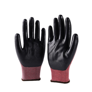 Gants de sécurité épais antistatiques, absorbants l'humidité, usage général, bleu et blanc, enduits de nitrile, poignet tricoté lisse antidérapant, 10 mil - Product Image 6