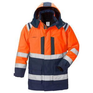 Customized Winter <b>Worker</b> Construction Safety <b>Jacket</b> Hi Vis Waterproof Workwear Reflective Tape Windbreaker Safety <b>Jackets</b> - Product Image 3