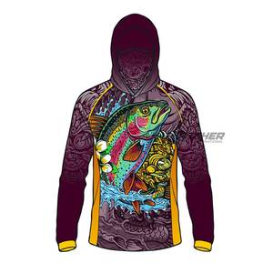 Sudadera con Capucha Impermeable y Estampado Personalizado, Camisa de Pesca de Secado Rápido y Ligera, Proveedor de Ropa para Producción en Masa - Product Image 3