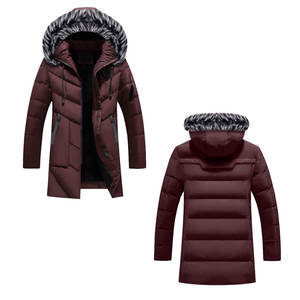 Abrigos de plumón para hombre, a prueba de viento y agua, nuevo estilo, largos y a la moda. - Product Image 6