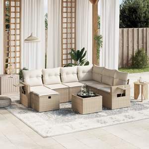 Set Divano da Giardino Beige - Product Image 1
