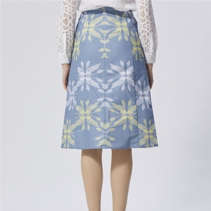 ODM Jupe moderne en coton biologique a Line Denim bleu clair - Product Image 6