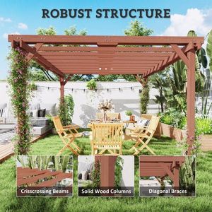 Pergola in Legno per Esterni Elegante e Resistente per Giardino e Patio - Product Image 6