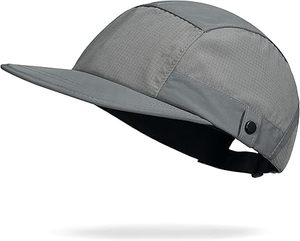 Unisex Adjustable Solid Color 5-Panel Baseball Cap Breathable <b>Waterproof</b> Mesh Fabric Outdoor Sports <b>Hat</b> for Adults Spring Summer - Product Image 1