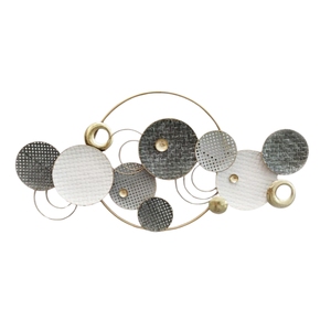 Luxury 3D Metal <b>Wall</b> Art <b>Decor</b> Modern <b>Leaf</b> & Deer Iron Sculpture Set of 3 for Living Room Hotel <b>Wall</b> Hanging - Product Image 3