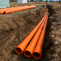 Matériel de plomberie en PVC-U rigide certifié BEP, approuvé ISO, conforme à la norme AS/NZS 2053.2, pour conduite électrique robuste en PVC
