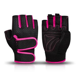 Custom Half-Finger Gym <b>Gloves</b> Best Grip Quality Padded <b>Leather</b> Workout Fitness Weight Lifting <b>Gloves</b> for Men Women for Sports - Product Image 2