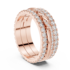 Recogió joyería 10K anillo de cuerda trenzada tendencia de moda para 2025 - Product Image 2