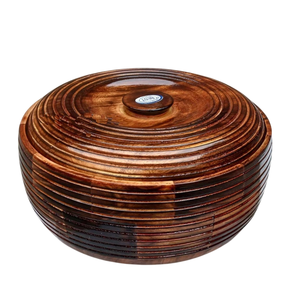 High Quality Handmade Wooden Pot Durable Natural <b>Lid</b> Economically Priced Eco-Friendly Custom Logo Direct Supplier for <b>Serving</b> - Product Image 1