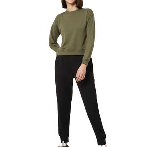 Sweat-shirt uni pour femme 2026 fabriqué au Pakistan, couleur unie, design personnalisé, logo, vêtements décontractés pour femmes - Product Image 1