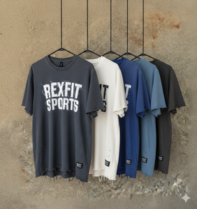 T-shirts Homme Effet Vieilli et Délavé au Soleil 240 GSM Édition Artisanale avec Logo Brodé Personnalisé et Épaules Tombantes - Product Image 4