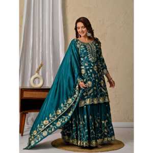 Conjunto de Fiesta para Mujer de Diseñador, Elegante Lehenga con Dupatta y Top para Ocasiones Especiales - Product Image 6