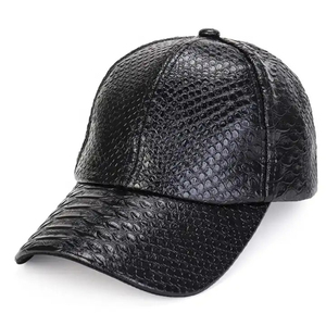 Blank Vegan Leather <b>Caps</b> for Brand Merchandise Wholesale Promotional Cheap Faux Leather <b>Caps</b> Bulk Supplier - Product Image 6