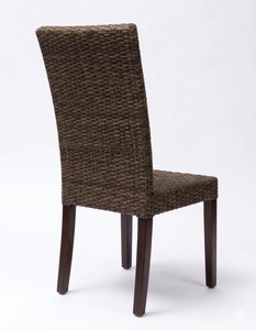 Modern High Back Natural Wicker <b>Dining</b> <b>Chair</b> Wholesale Rattan Restaurant Furniture Casual Handwoven Wooden Leg Side <b>Chairs</b> - Product Image 3