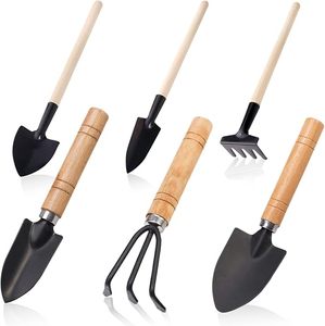Ensemble d'outils de jardinage légers 3 pièces avec manches en bois – Outils à main pour la plantation et le creusement (OEM) - Product Image 1