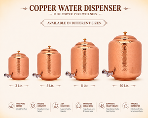 Dispensador de Agua Clásico de Cobre con Diseño de Pavo Real, Gran Capacidad, Ecológico, con Grifo y Carga por la Parte Inferior, para Uso en Comedores, Oficinas y Hogares - Product Image 5