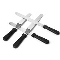 Ensemble de décoration de gâteaux 4 pièces, outils de pâtisserie ergonomiques en acier inoxydable rectangulaires, kit de glaçage et de décoration, résistant au four, usage professionnel