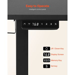Scrivania da Gaming Angolare a L Regolabile Elettricamente con Doppio Gancio, Cassetti in Tessuto, Supporto CPU e Vano Porta Accessori a T - Product Image 6