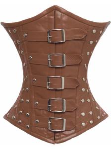 คอร์เซ็ตของผู้หญิงวินเทจชุดกระชับสัดส่วนเซ็กซี่แบบโอเวอร์บัสท์คอร์เซ็ทหนังระบายอากาศทันสมัยสำหรับขนาดใหญ่พิเศษ - Product Image 5