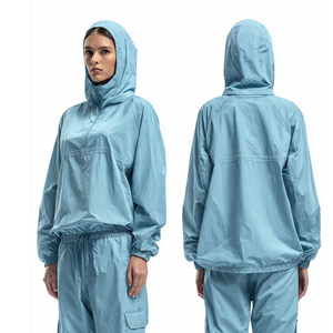 Women Outdoor Windbreaker Tracksuit Half Zip Up Waterproof <b>Jacket</b> Rain Pants Two Piece <b>Ladies</b> Wind Breaker Suits Women's - Product Image 5
