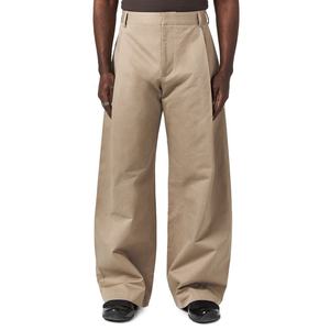 High Quality Custom Streetwear 100% Cotton Baggy Men's Wide Leg Sweatpants Manufacturer Working Khaki <b>Pants</b> Trousers for Men - Product Image 4