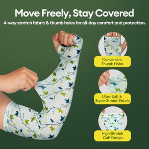 Manchon de compression léger pour le sport avec technologie de protection solaire, idéal pour la course et le cyclisme - Product Image 2