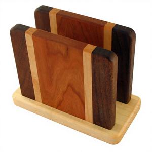 Classic Stylish Wooden Napkin <b>Holder</b> <b>Tissue</b> <b>Boxes</b> High Quality Waterproof Eco-Friendly Portable B.S. INTERNATIONAL BS-0259 - Product Image 6