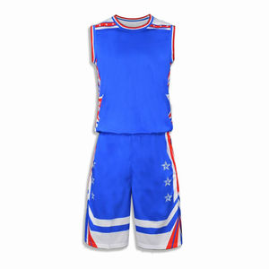 Conjunto de Uniforme de Baloncesto Sublimado Azul de Alta Calidad, Reversible, de Malla, de Secado Rápido, Tallas Grandes, Servicio OEM, Venta al Por Mayor - Product Image 2