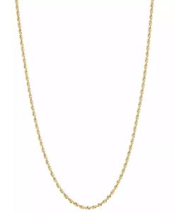 Collar de cadena ligero de eslabones de cuerda de 18 "en oro de 10k | Macy's - Product Image 1