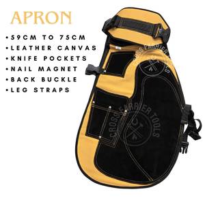 Kit de herramientas de herrador al por mayor con delantal ajustable, alicates para potros, cuchillo curvo, cuchillo recto para recortar, pulidor y desenraspador de barro - Product Image 2