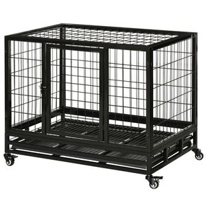Gabbia per Cani XXL in Acciaio Inossidabile Pieghevole con Motivo Animale per Razze Grandi e Gatti - Product Image 6